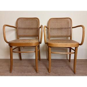 Pair Of Prague Office Armchairs No. 811