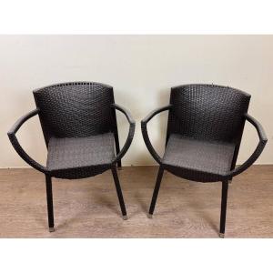 Pair Of Emu Armchairs Model Nilo / Design By Chiaramonte And Marin 