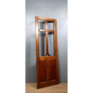 Stamped Confessional Door In Walnut 