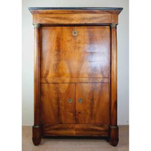 Empire Period Secretary In Mahogany Around 1810
