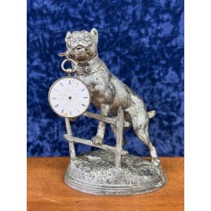 C.valton :  Bronze Porte Montre « Le Bouledogue » 