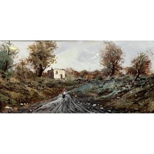 Oil Painting On Panel, Italian School