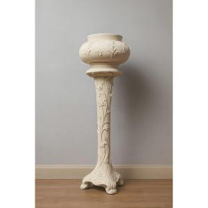 Flowerpot And Its Art Nouveau Column