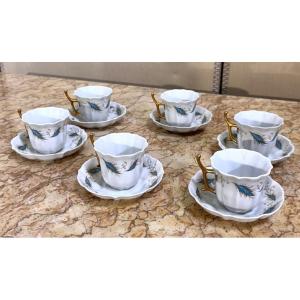 service a Moka en porcelaine de Limoges