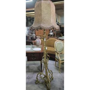 Very Important Floor Lamp In Bronze, Brass And Copper