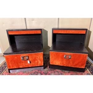 paire de chevets vintage 70'