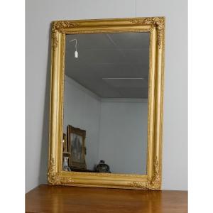 Empire Period Mirror - Charles X In Gilded Wood