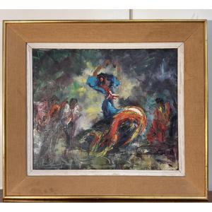 Oil Painting On Canvas: Gypsies 