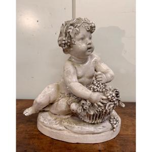 Lebrun: Putti In Glazed Terracotta