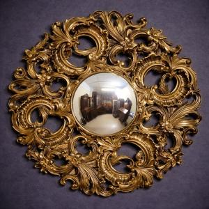 Antique Gilt Mirror In Baroque/rococo Style – Richly Carved Frame   