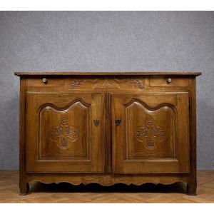 Louis XV Style Carved Solid Wood Sideboard – Regional/rustic Chic Style  
