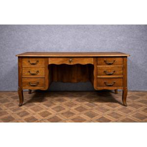 Antique Solid Walnut Desk – Louis XV Style – 19th Century  