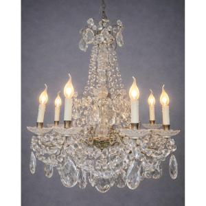Important lustre en cristal de Baccarat – Époque XIXᵉ siècle 