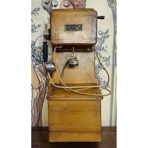 Téléphone mural ancien – Thomson-Houston – Modèle 1911 – Concours 1918 –  
