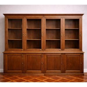 Very Large Oak Store Bookcase - Late 19th Century, Napoleon III