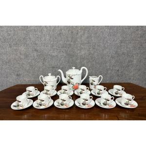Tea Service In Limoges Porcelain - Asian Decor 