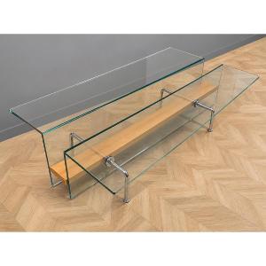 1970s Design Coffee Table, Combining Transparency And Lightness