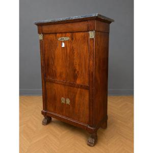 Secrétaire d’époque Empire en acajou et bronze doré