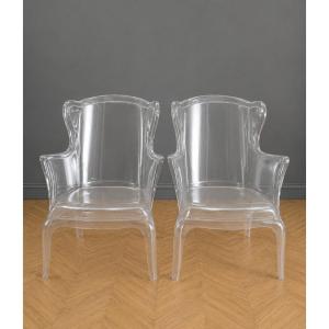 Paire de fauteuils « Pasha » d'après Pedrali – Design contemporain  