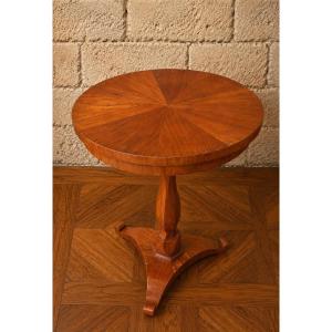 Biedermeier-era Side Table In Light Wood – 19th Century