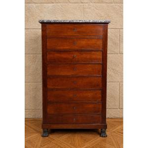 Vintage Empire And Restoration-era Mahogany Weekly Planner