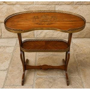 Table à thé à deux plateaux d’époque Art Nouveau