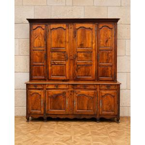 Important buffet deux-corps époque Louis XV en noyer