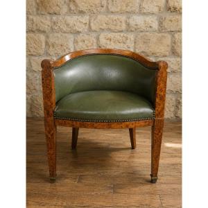 Gondola Office Chair – Magnifying Glass – Empire / Restoration Style 