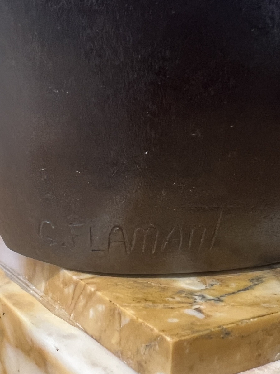 Bronze, Andree Flamant-ducany-gide (1882-1970)-photo-4