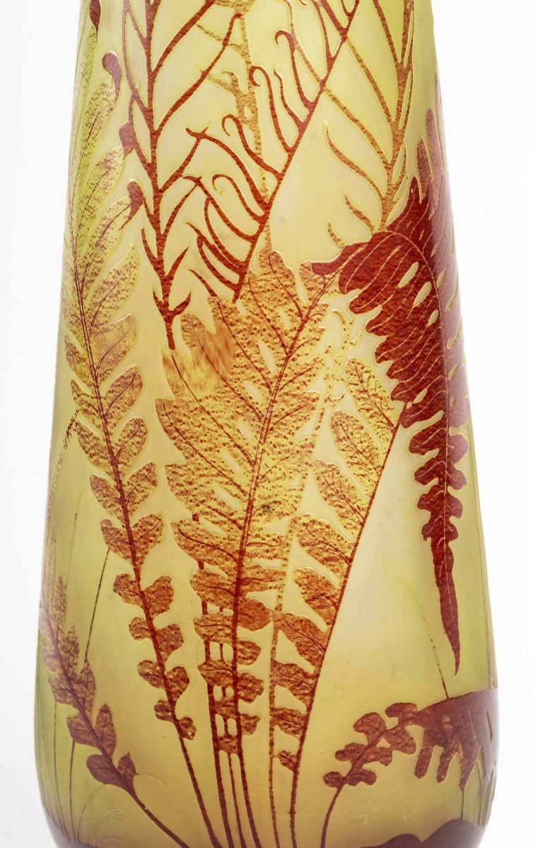 Gallé Vase With Foliage-photo-2