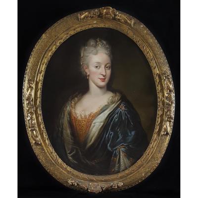 Portait De Dame, Française Vers 1720