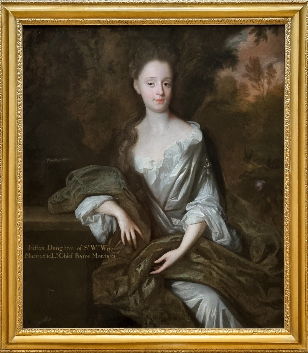 Vers 1685 Portrait De Lady Tufton Wray, Par Herman Verelst (1641-1702), Peinture Ancienne