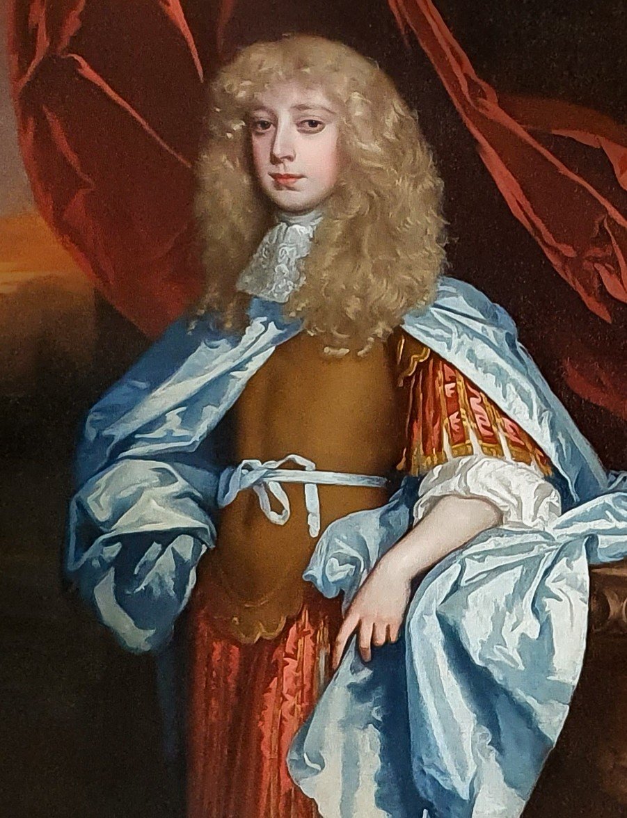 Portrait Of Sir Matthew Dudley 2nd Baronet Clopton C.1675; John Greenhill (c.1642-1676), Oil-photo-1