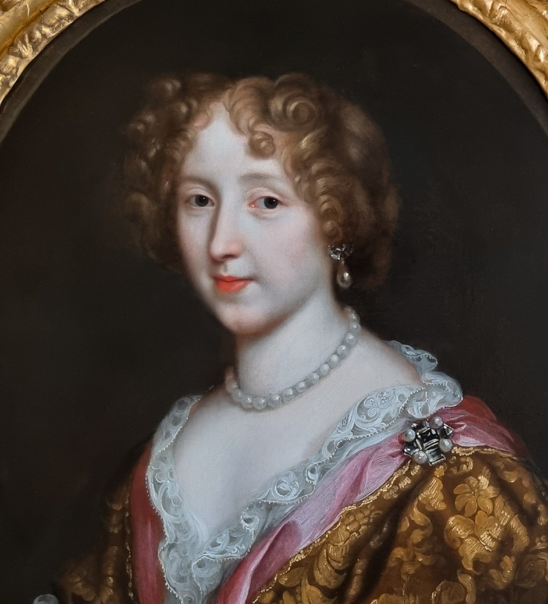 vers 1675 Portrait de Dame, Hélène Ferrand, Marquise de Saint Germain Beaupré ; Huile sur toile-photo-4