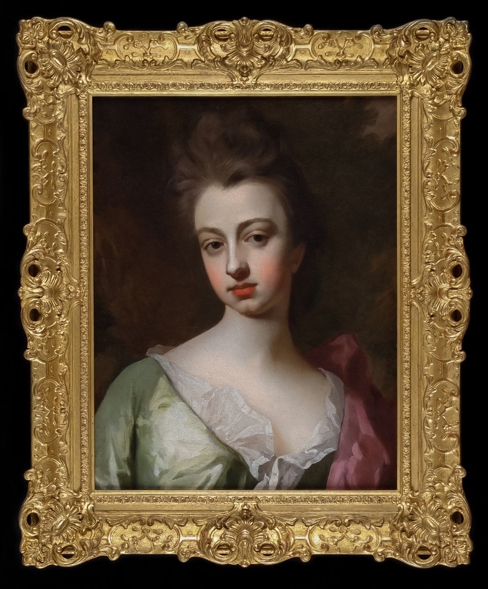 Portrait Of Sarah Churchill, Duchess Of Marlborough C.1690's, By Michael Dahl (1659-1743)-photo-2