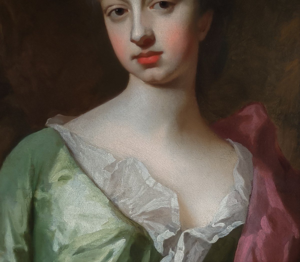 Portrait Of Sarah Churchill, Duchess Of Marlborough C.1690's, By Michael Dahl (1659-1743)-photo-2
