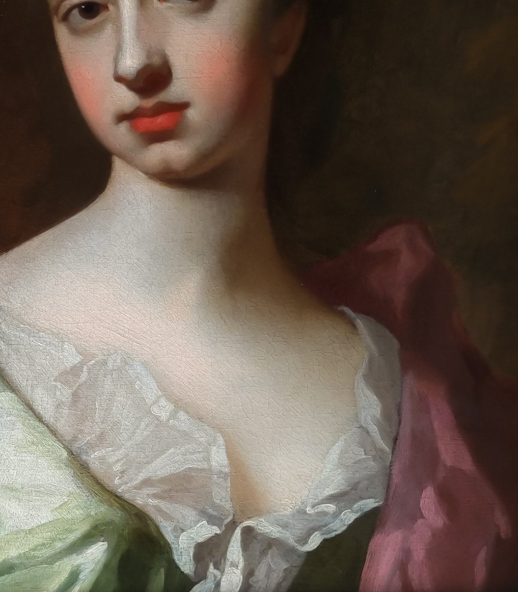 Portrait Of Sarah Churchill, Duchess Of Marlborough C.1690's, By Michael Dahl (1659-1743)-photo-3
