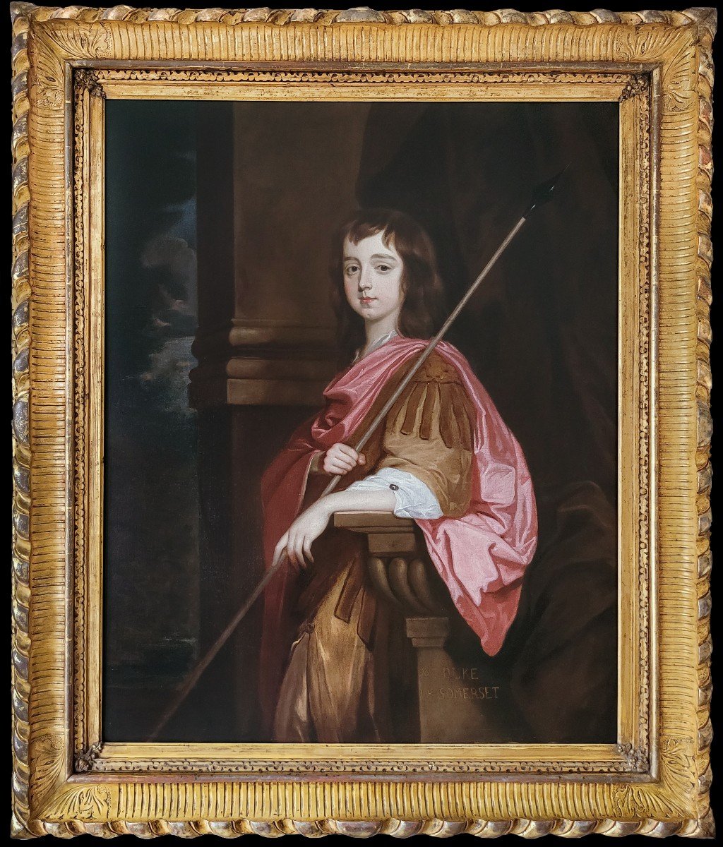 Portrait d'Un Gentilhomme, William Seymour, 3e Duc De Somerset Vers 1658/60; Cadre Doré Fin-photo-3