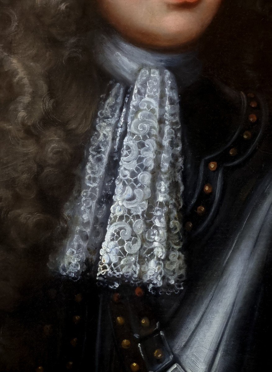 Portrait d'Un Gentleman, Le Colonel Richard Lister En Armure Et Tenant Un Bâton Vers 1690-photo-6