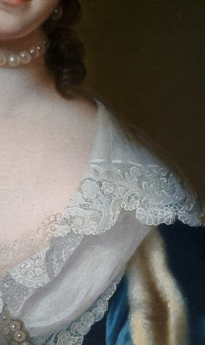 Portrait Of Henrietta Louisa Fermor Nee Jeffreys, Countess Of Pomfret C.1742 By Thomas Bardwell-photo-4