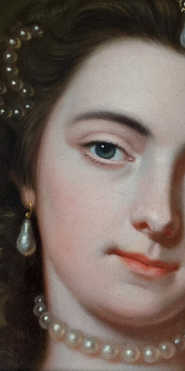Portrait Of Henrietta Louisa Fermor Nee Jeffreys, Countess Of Pomfret C.1742 By Thomas Bardwell-photo-8