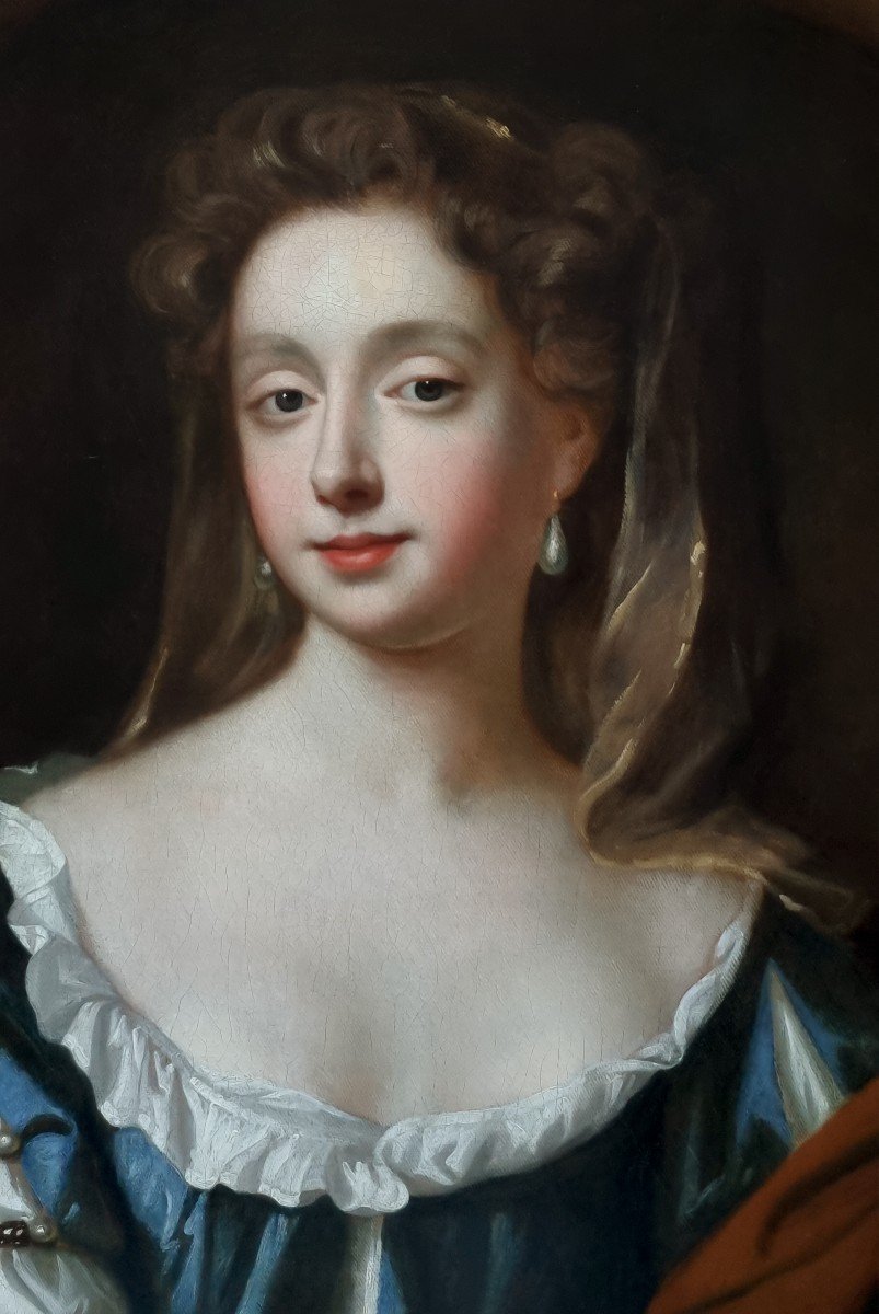 Portrait Of Lady Elizabeth Pelham Nee Jones C.1680 By William Wissing, Notable Provenance-photo-1