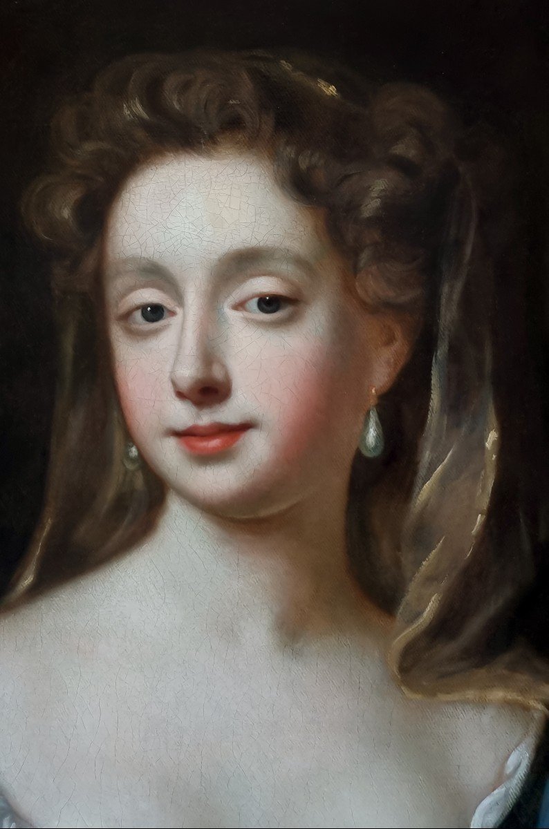 Portrait Of Lady Elizabeth Pelham Nee Jones C.1680 By William Wissing, Notable Provenance-photo-2