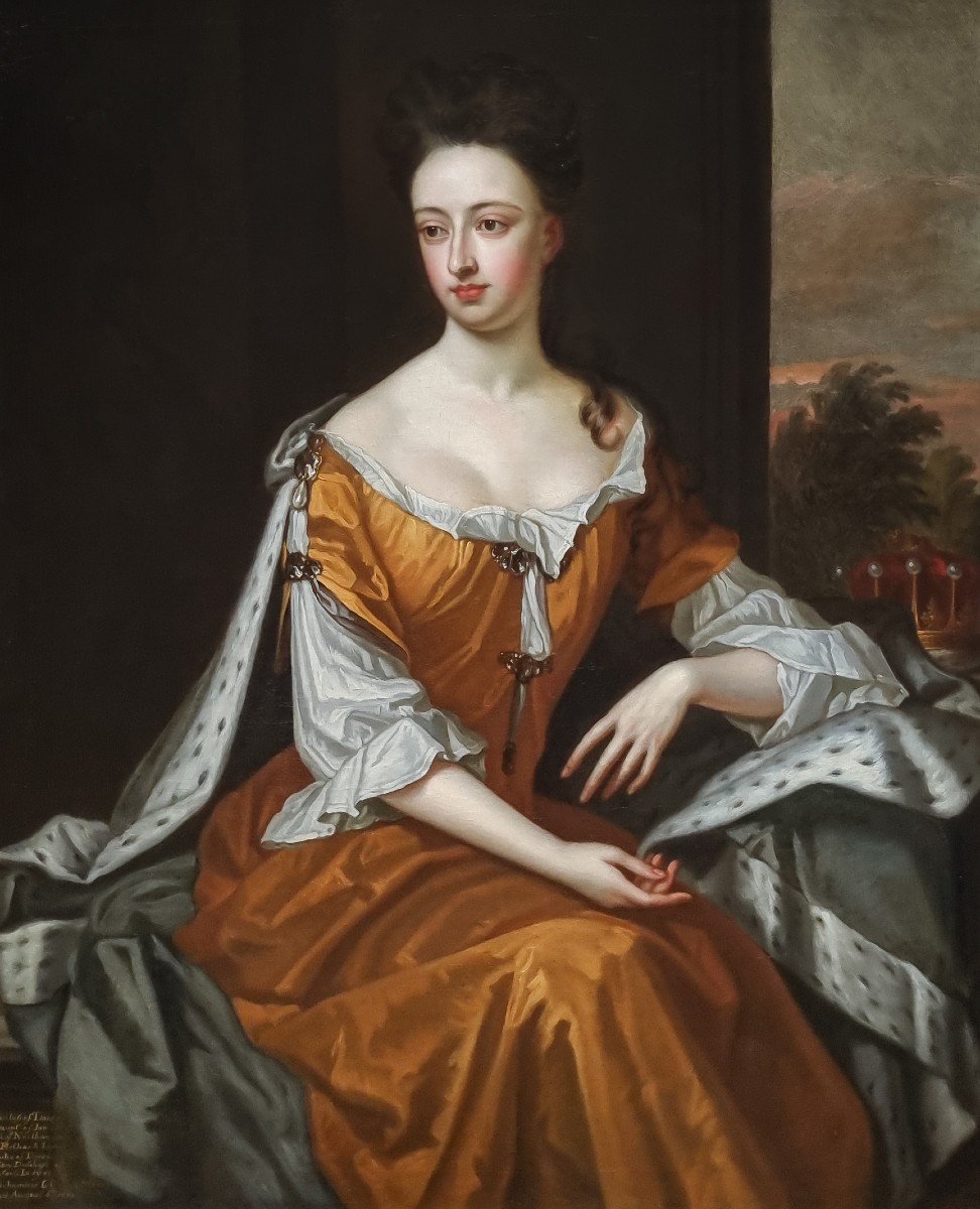 Portrait Of A Lady, Mary Sackville, Countess Of Dorset C.1690; Studio Sir Godfrey Kneller-photo-3
