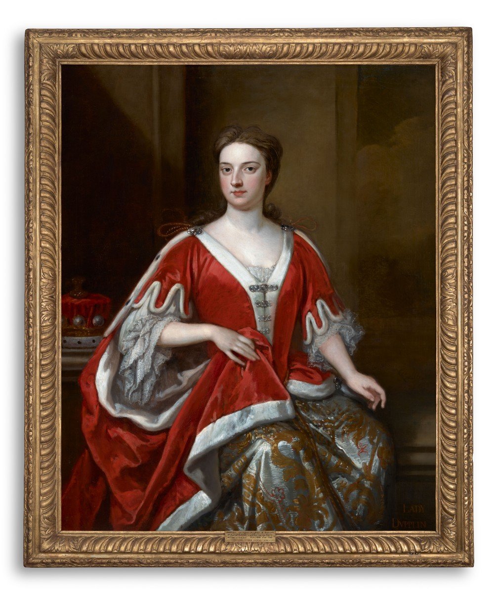 Portrait d'Abigail, Comtesse De Kinnoull, Signé Et Daté, Godfrey Kneller, Huile Sur Toile