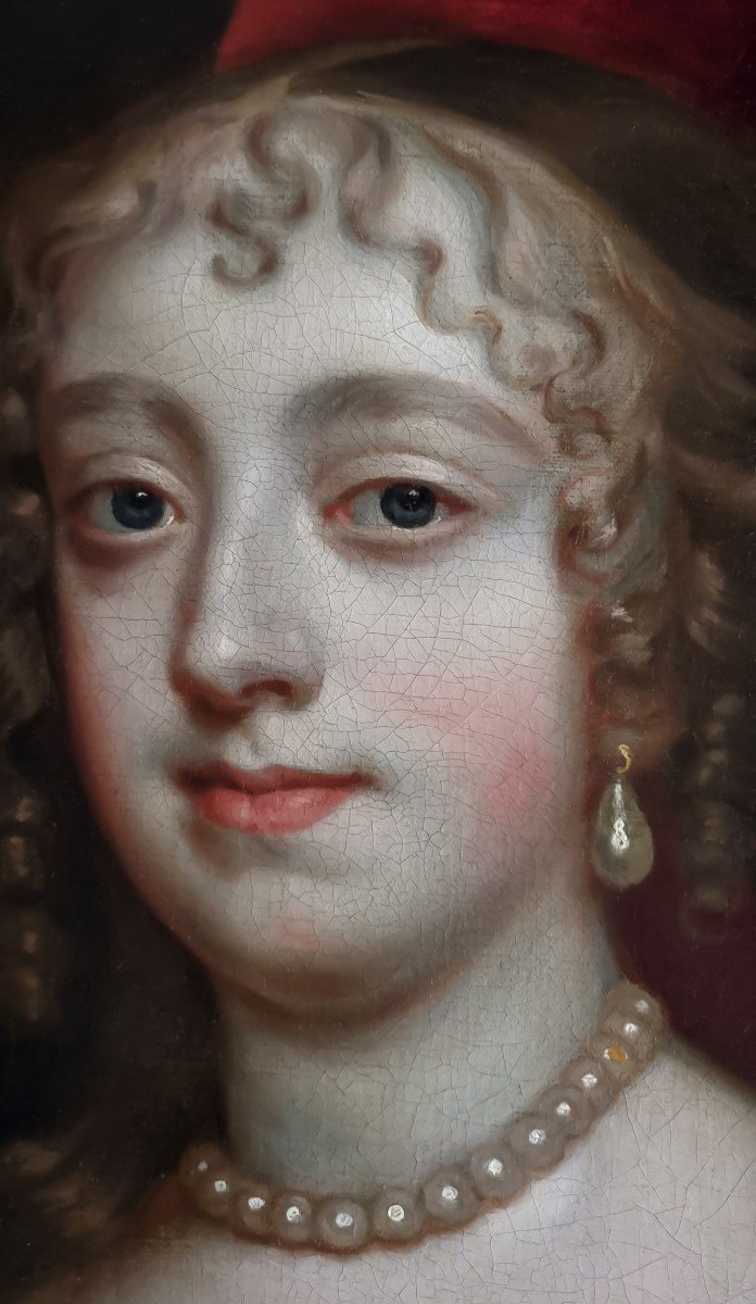 Vers 1662 Portrait De Sir John Rivers 3e Baronnet Chafford Et Lady Anne Rivers, Huile Sur Toile-photo-5