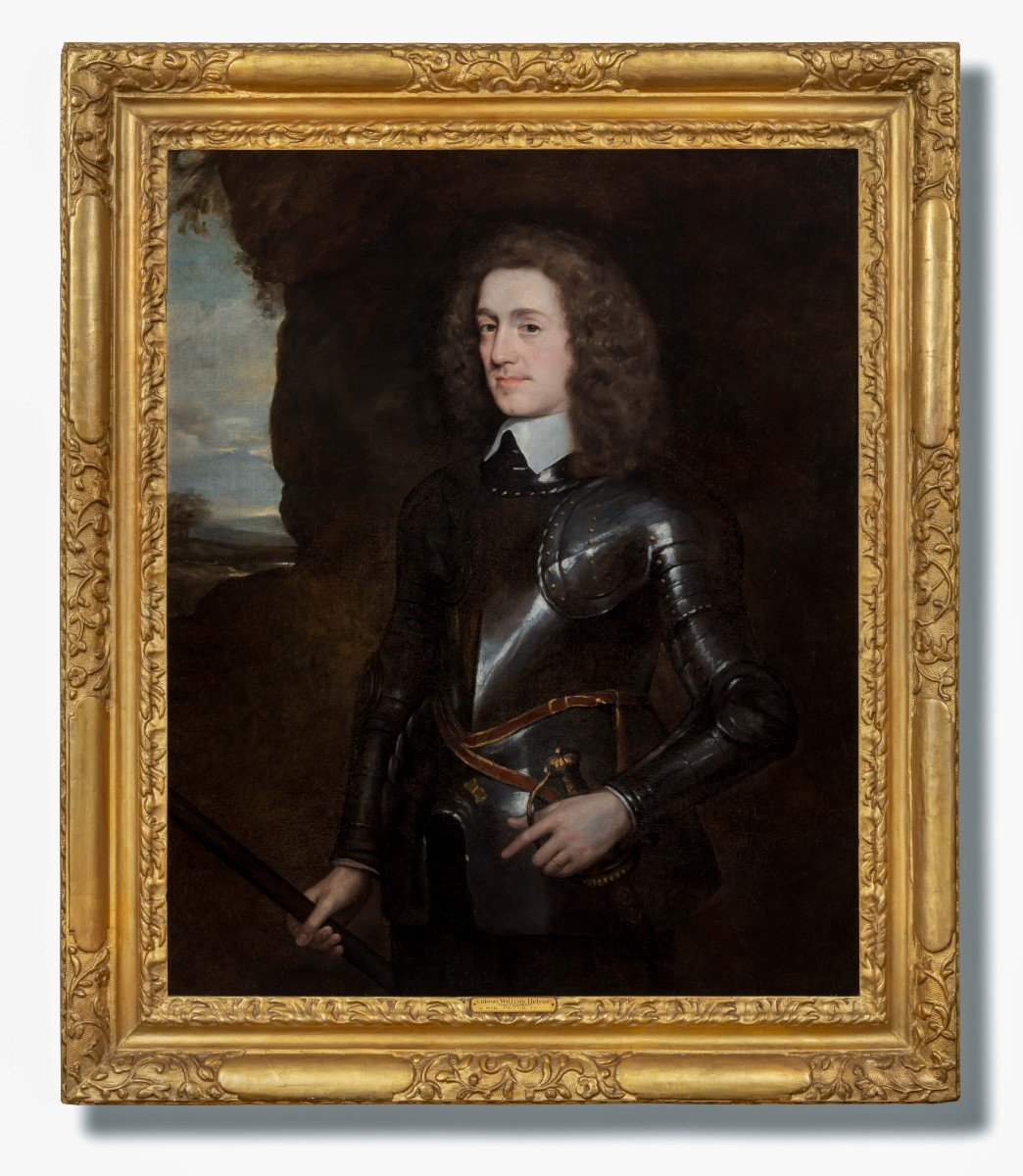 Paire De Portraits, Belle Qualité, Gentleman Et Dame Vers 1656, Huile Sur Toile, Robert Walker-photo-3
