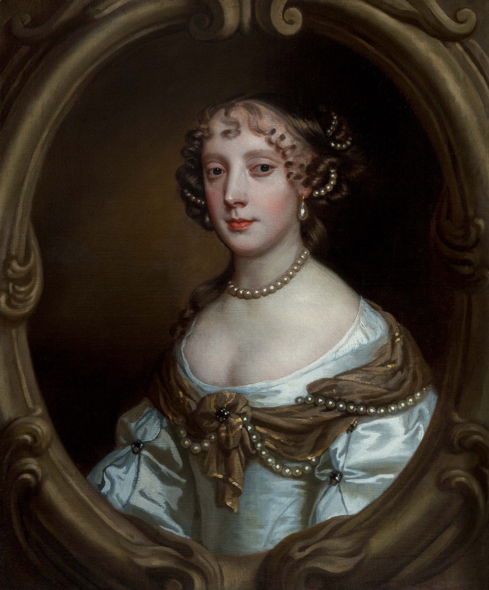 Portrait Lady, Grace Saunderson, Vicomtesse Castleton Vers 1665 Peinture à l'Huile, Peter Lely-photo-3