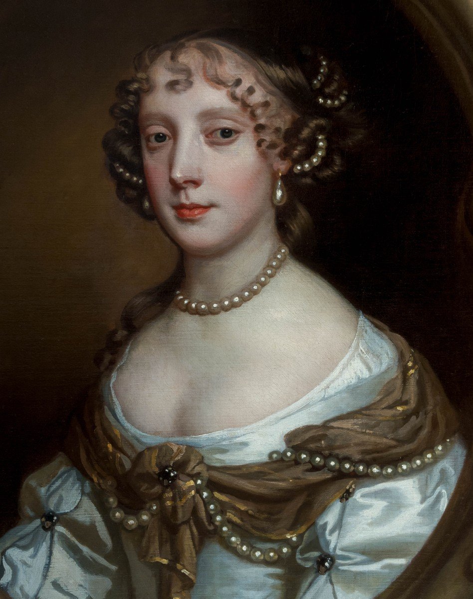Portrait Lady, Grace Saunderson, Vicomtesse Castleton Vers 1665 Peinture à l'Huile, Peter Lely-photo-2