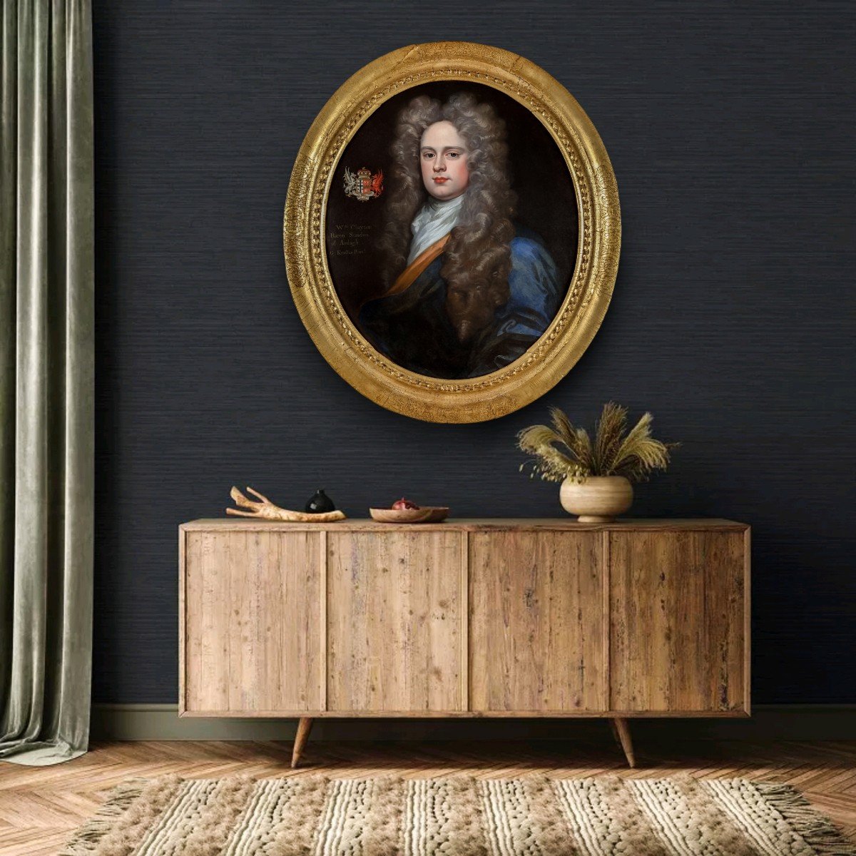 Portrait Of A Gentleman, William Clayton Circa 1695-1710; Godfrey Kneller Workshop, Painting-photo-2